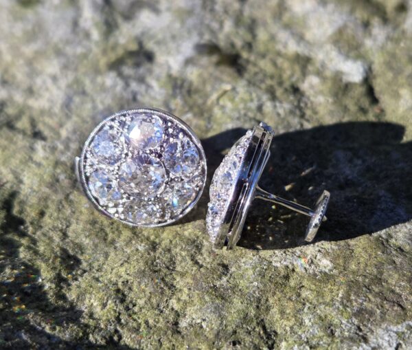 Exeptional Old Cut Diamond Stud earrings!! - Image 2