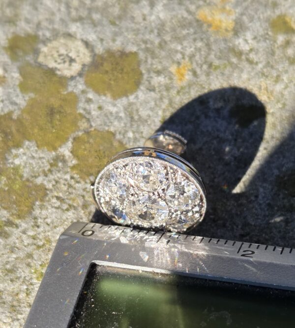 Exeptional Old Cut Diamond Stud earrings!! - Image 8