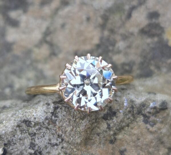 OLD EUROPEAN CUT 3ct DIAMOND. - Image 3