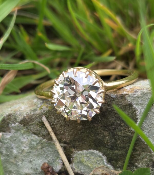 OLD EUROPEAN CUT 3ct DIAMOND. - Image 11