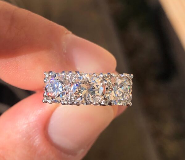 SOLD. Investment quality Trilogy ring