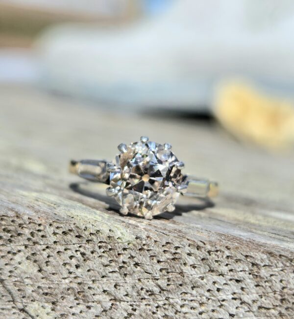 Classic Old Cut Diamond Solitaire ring - Image 9