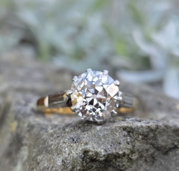 Classic Old Cut Diamond Solitaire ring - Image 6