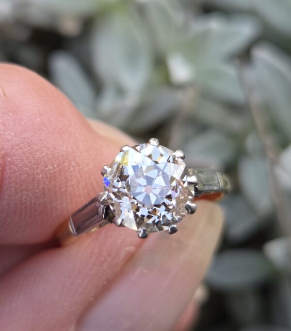 Classic Old Cut Diamond Solitaire ring - Image 7