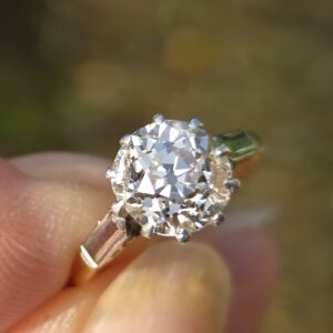 Classic Old Cut Diamond Solitaire ring