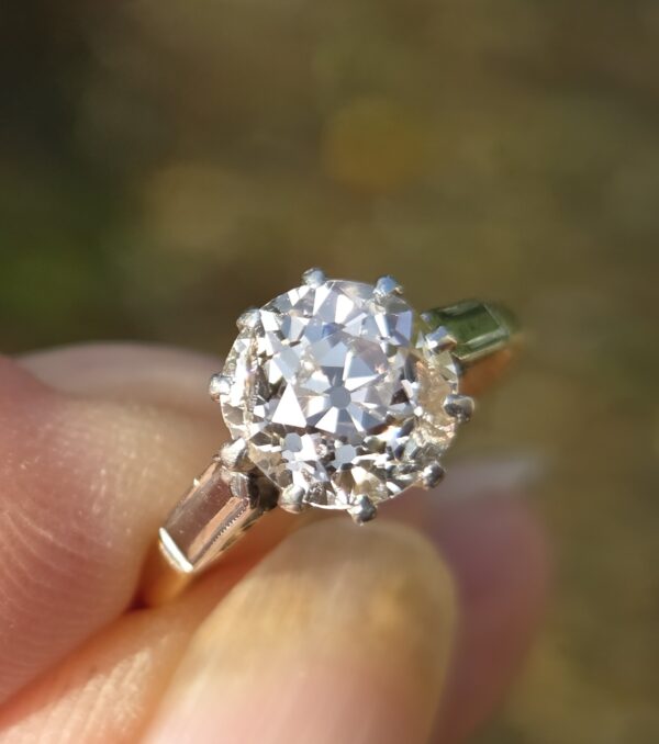 Classic Old Cut Diamond Solitaire ring