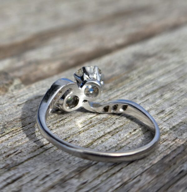 SOLD. Top Quality Old Cut Diamond 2 stone Toi et Moi! - Image 3