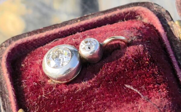 Wonderful Old Cut Diamond earrings - Image 3