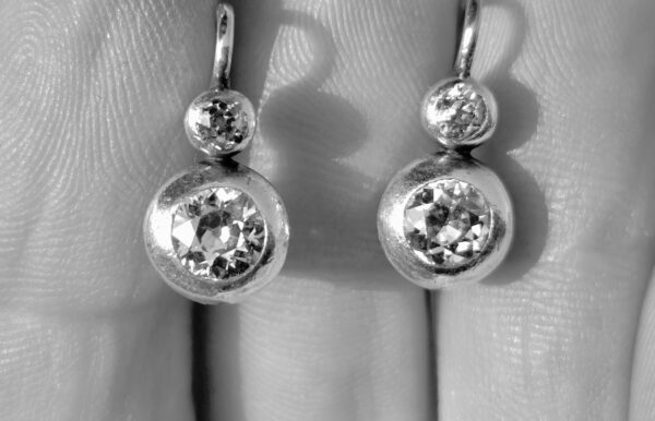 Wonderful Old Cut Diamond earrings - Image 2
