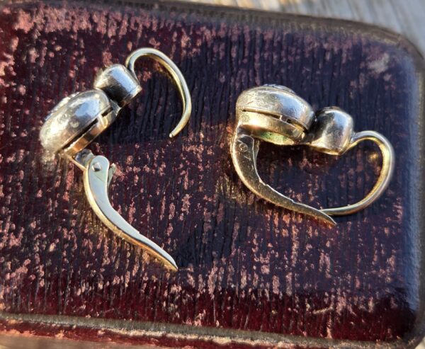 Wonderful Old Cut Diamond earrings - Image 6