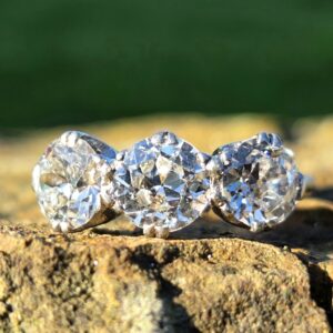 Antique Diamond Trilogy ring