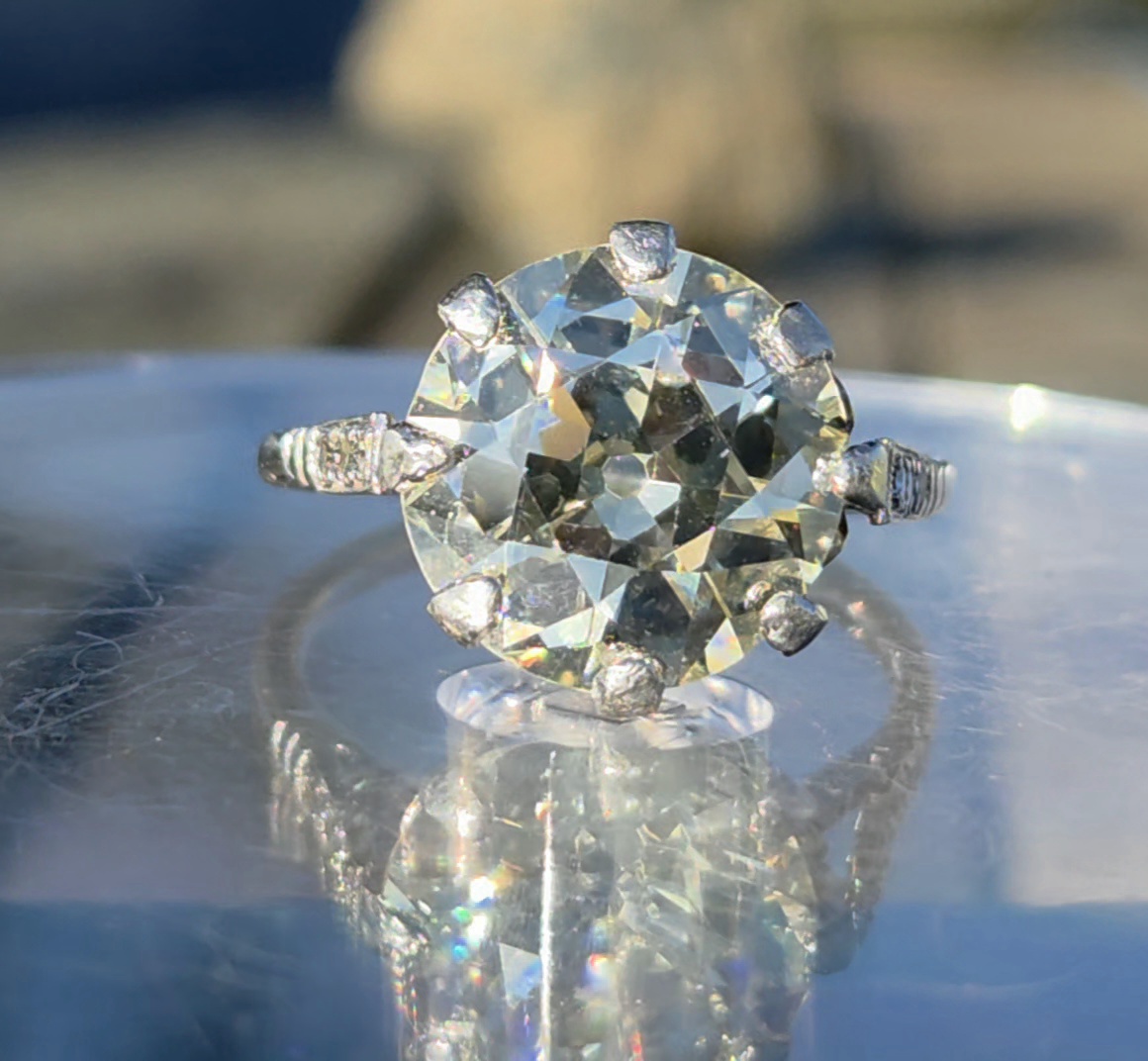 SOLD. A Ring of a lifetime! 6.40ct Old European Cut Solitaire - Image 20