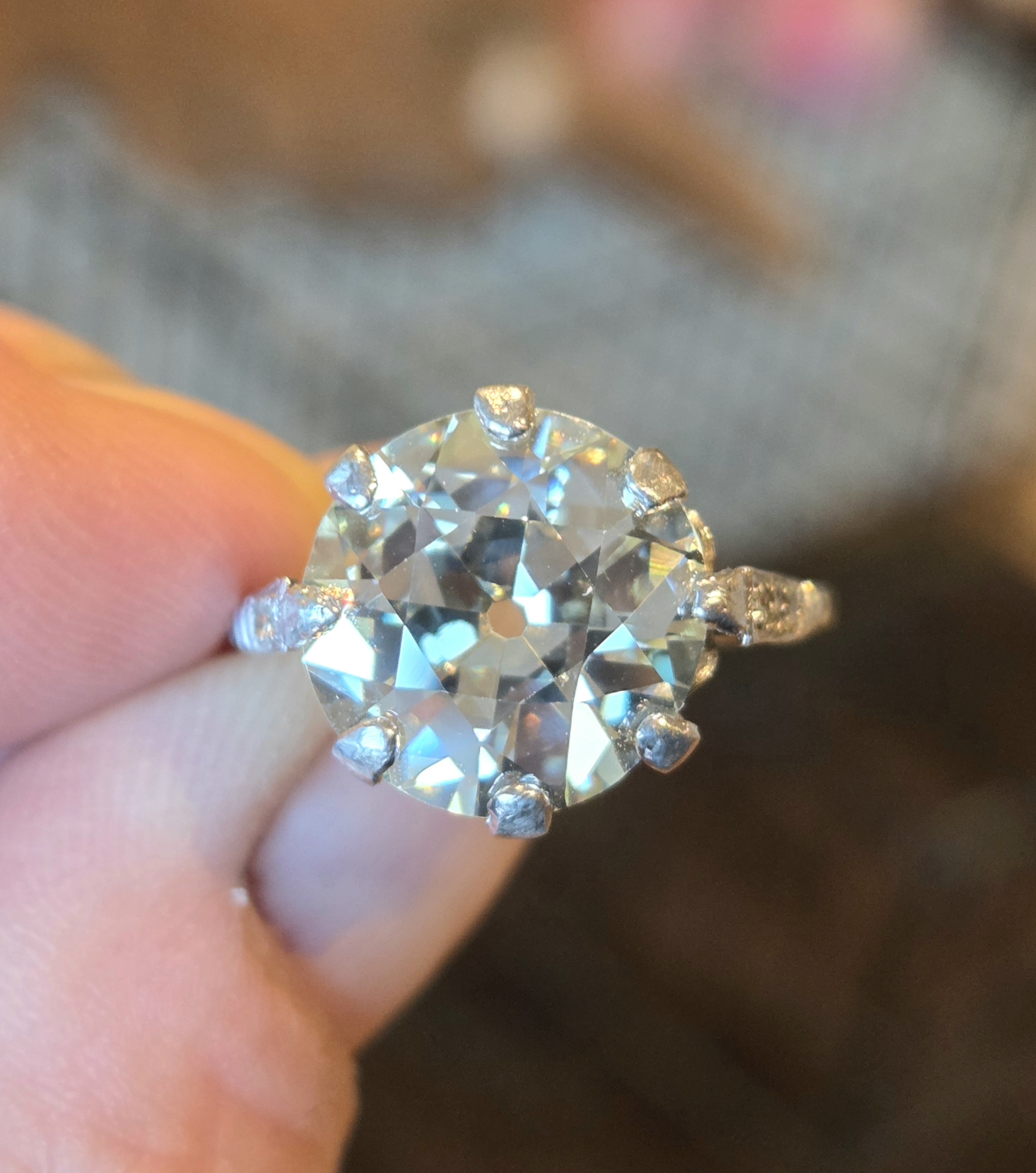 SOLD. A Ring of a lifetime! 6.40ct Old European Cut Solitaire - Image 18