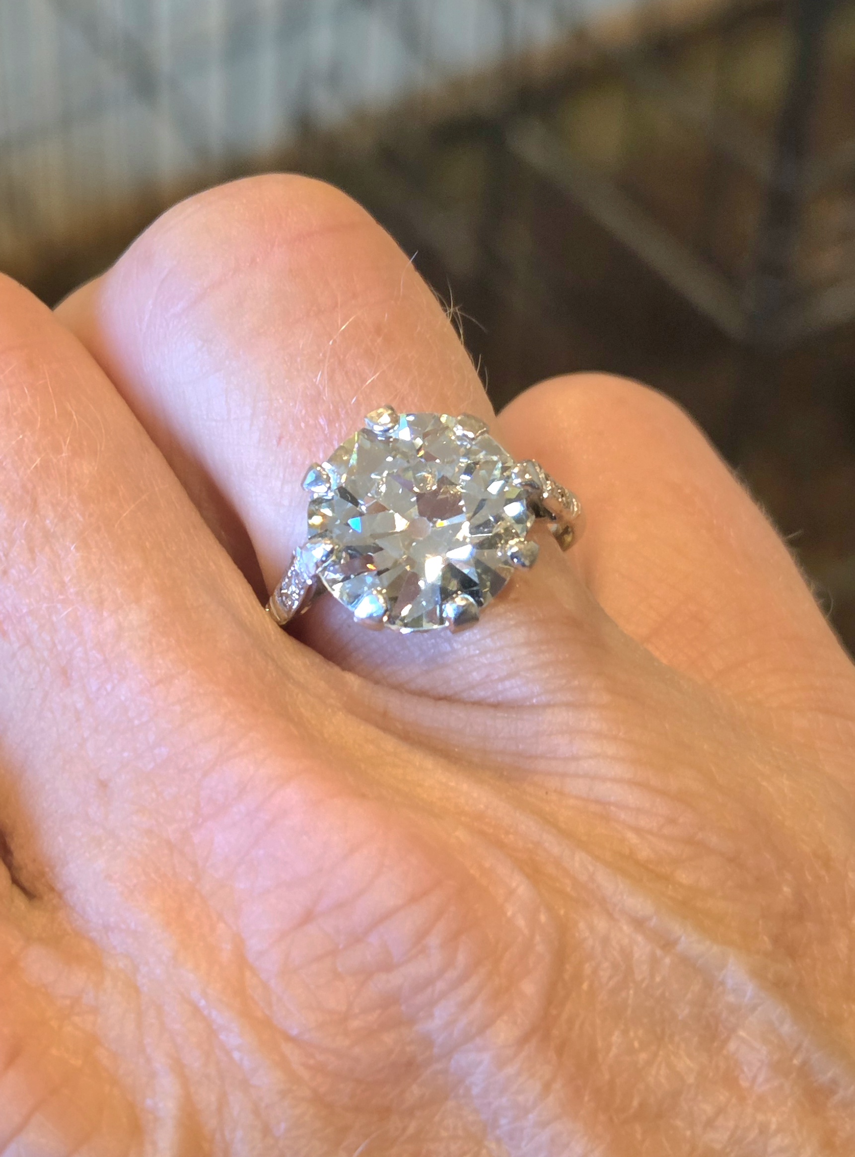 SOLD. A Ring of a lifetime! 6.40ct Old European Cut Solitaire - Image 17