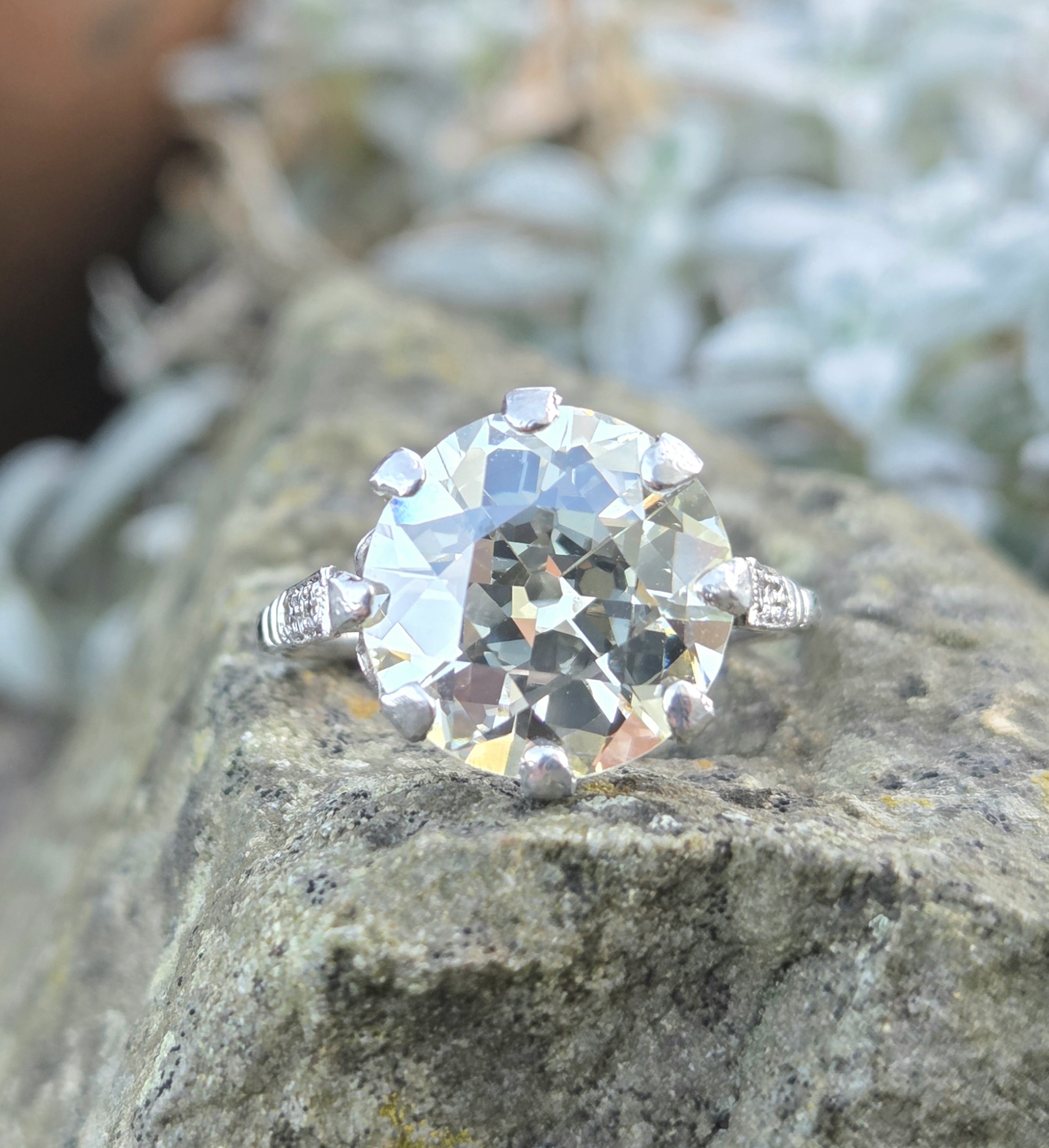 SOLD. A Ring of a lifetime! 6.40ct Old European Cut Solitaire - Image 11