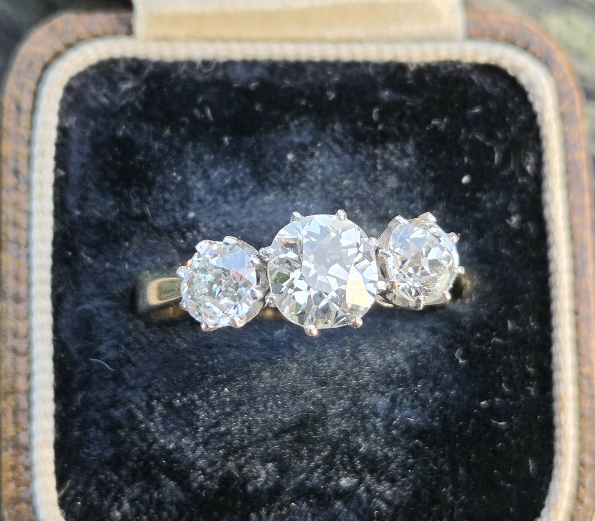 Exceptional 2ct Trilogy/3 stone ring