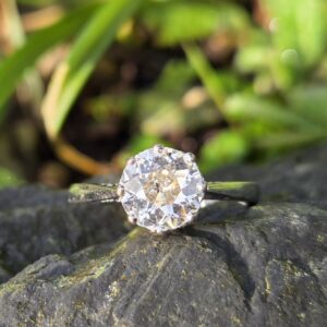 Classic Old Cut Diamond Solitaire ring
