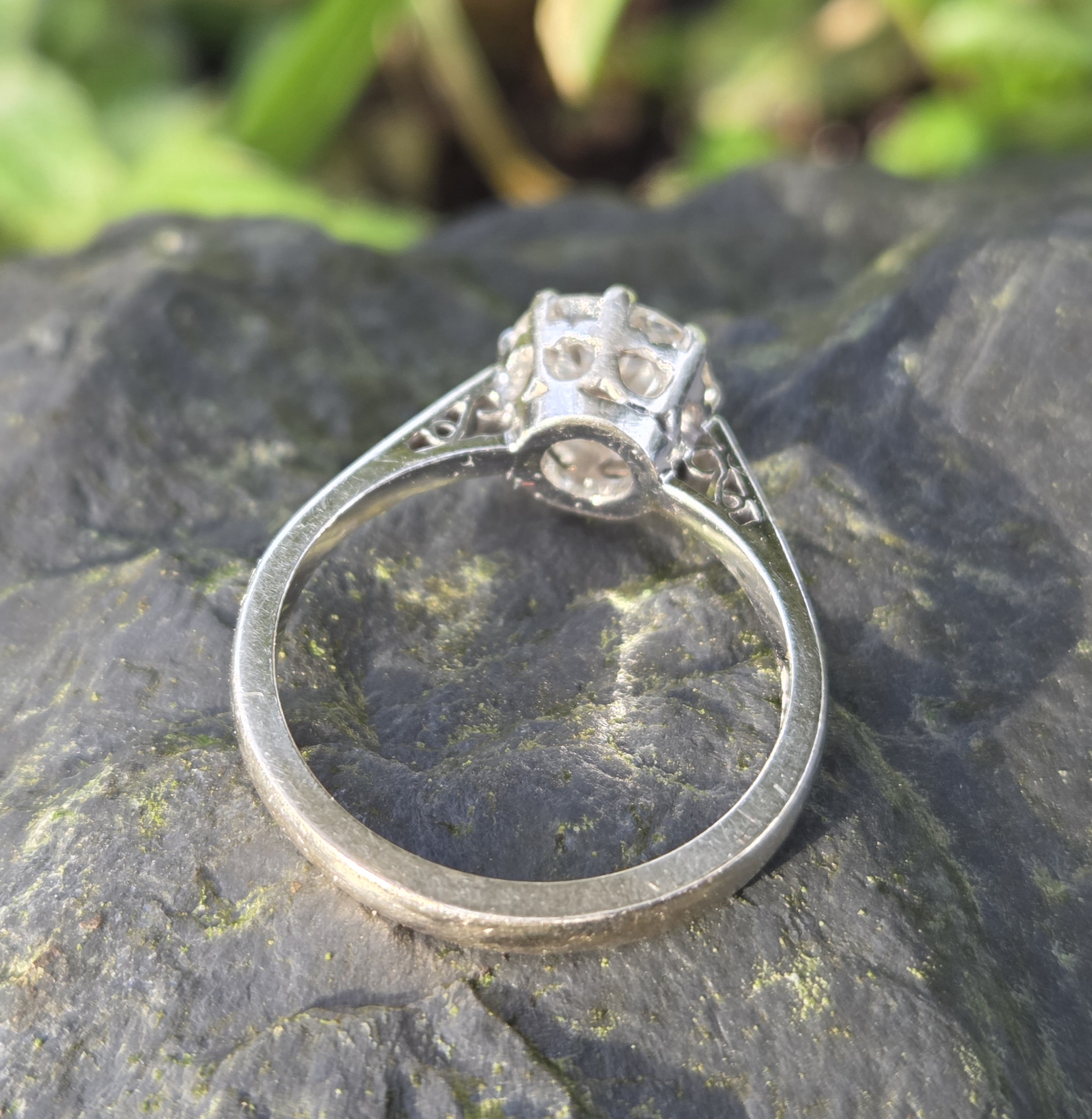 2ct OLD CUT Solitaire ring. - Image 12