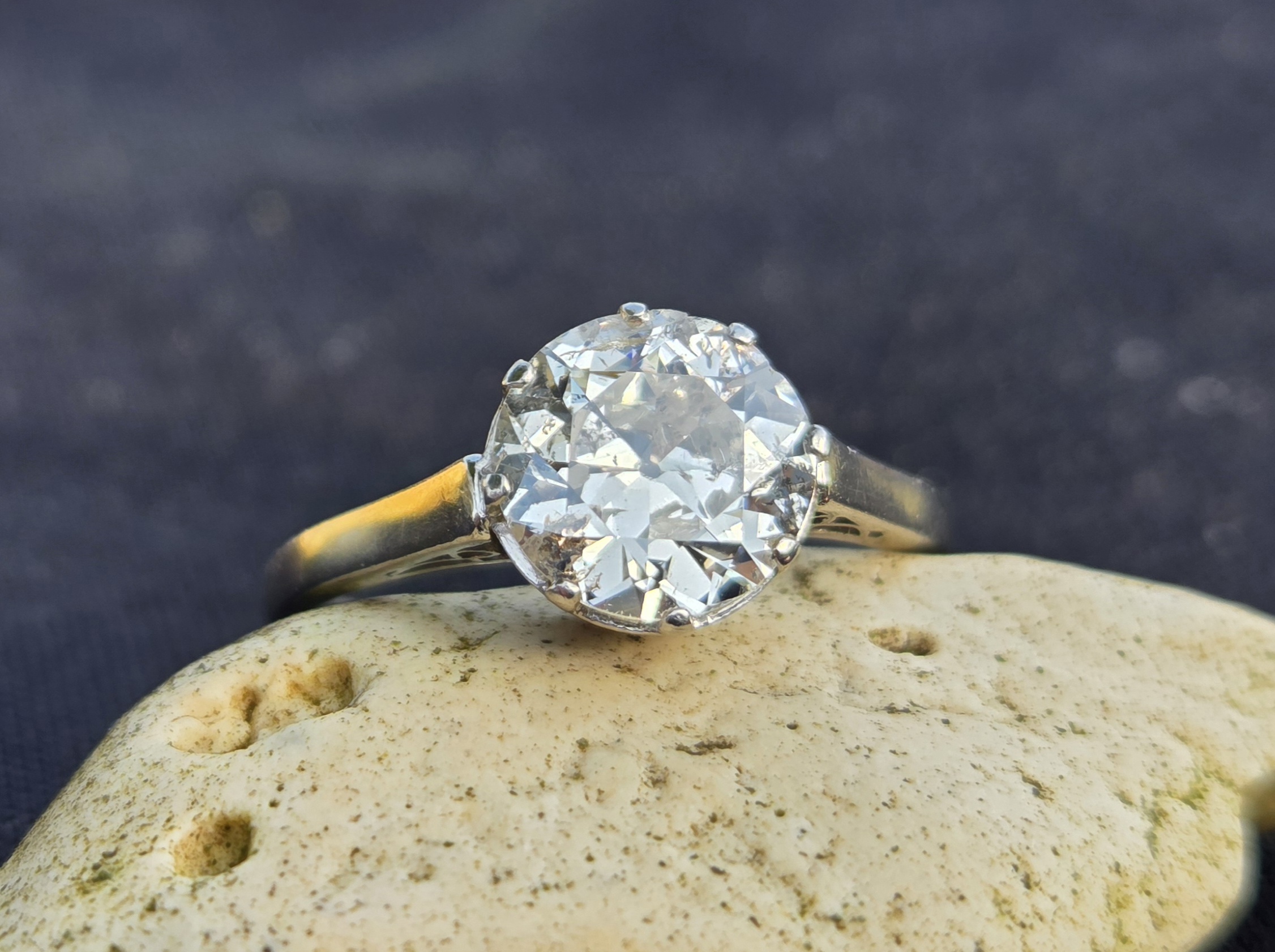 2ct OLD CUT Solitaire ring.