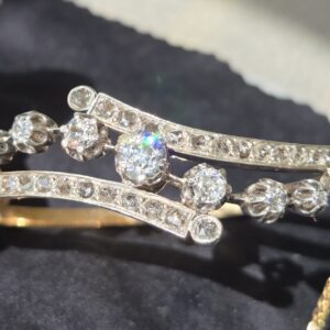 Victorian Old Cut Diamond bangle/Bracelet