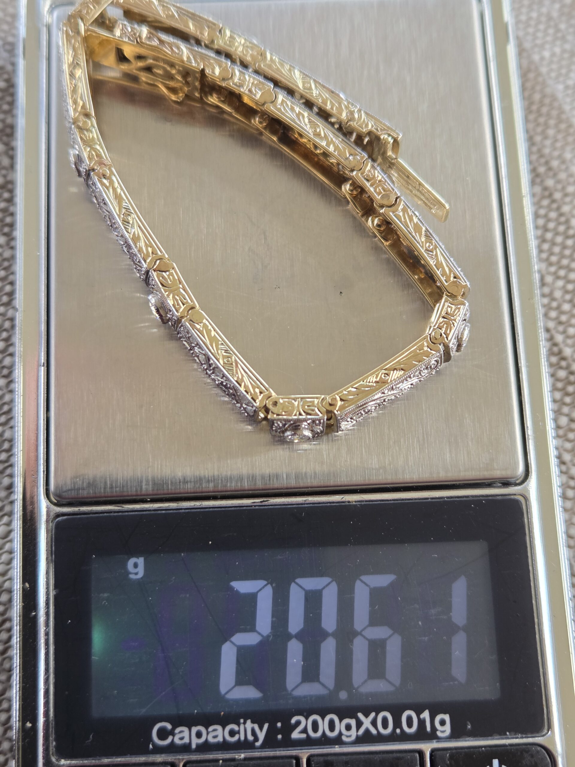 Love this Edwardian old cut Diamond bracelet. - Image 9