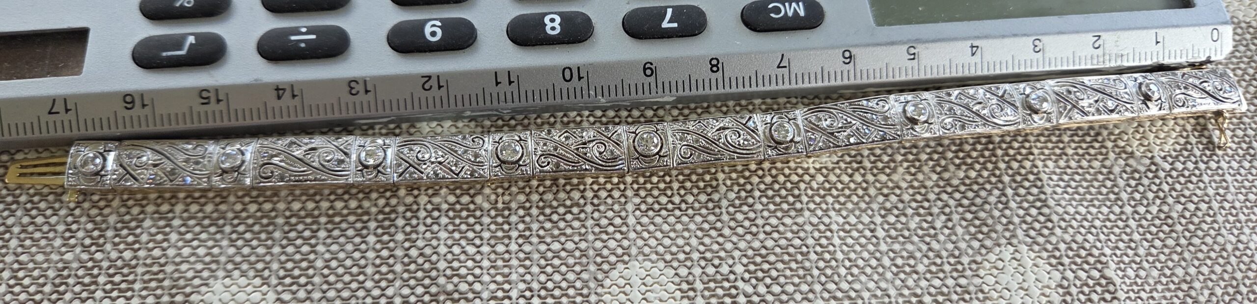 Love this Edwardian old cut Diamond bracelet. - Image 8