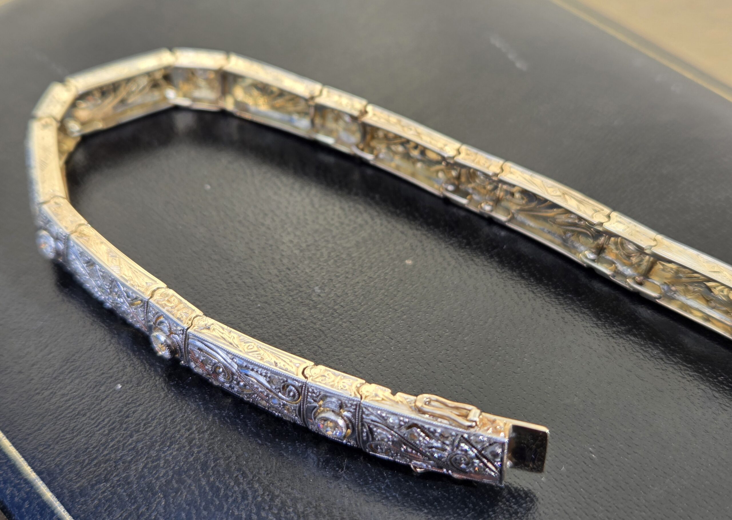 Love this Edwardian old cut Diamond bracelet. - Image 5