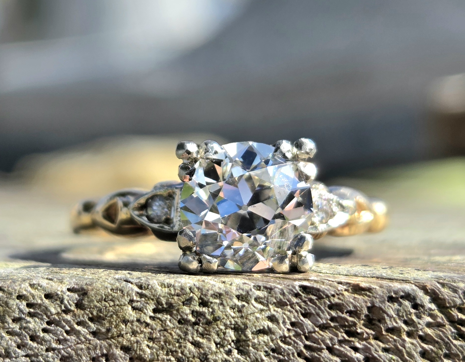 A special Old Cut Diamond Solitaire ring