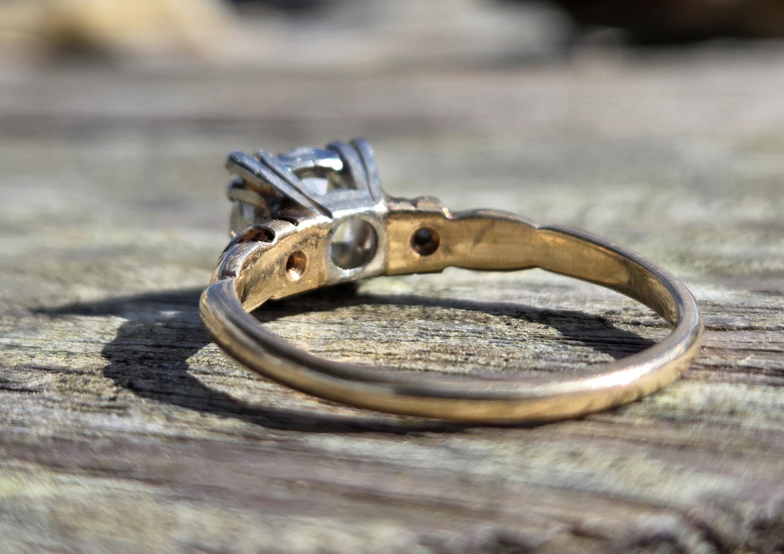 A special Old Cut Diamond Solitaire ring - Image 9