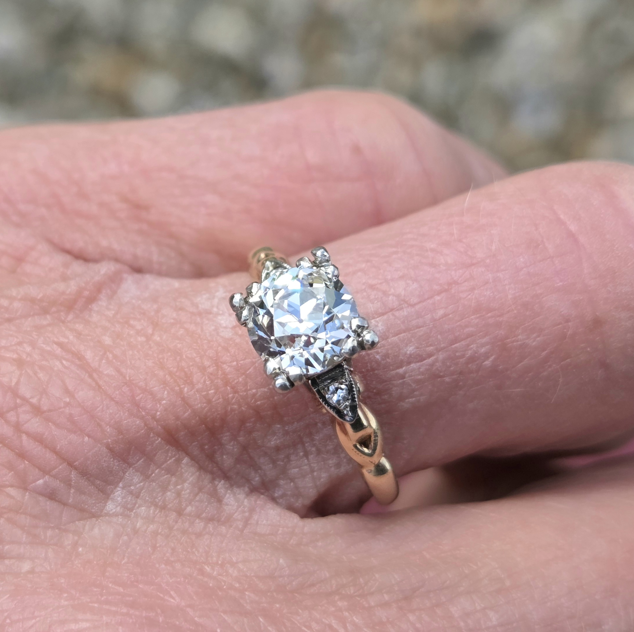 A special Old Cut Diamond Solitaire ring - Image 3