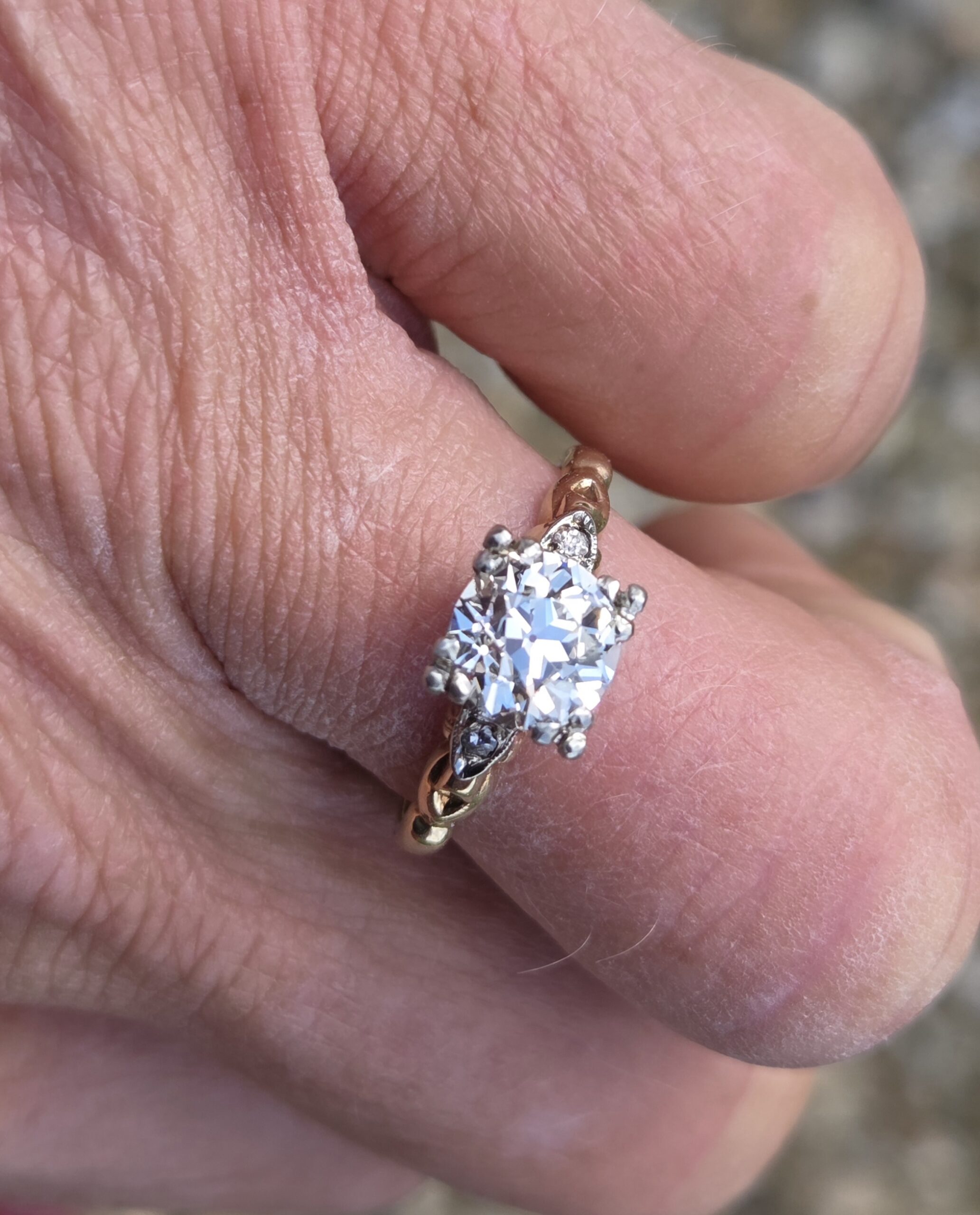 A special Old Cut Diamond Solitaire ring - Image 2