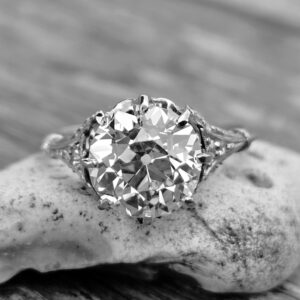 Original 1920s 3ct Old Cut Diamond Solitaire