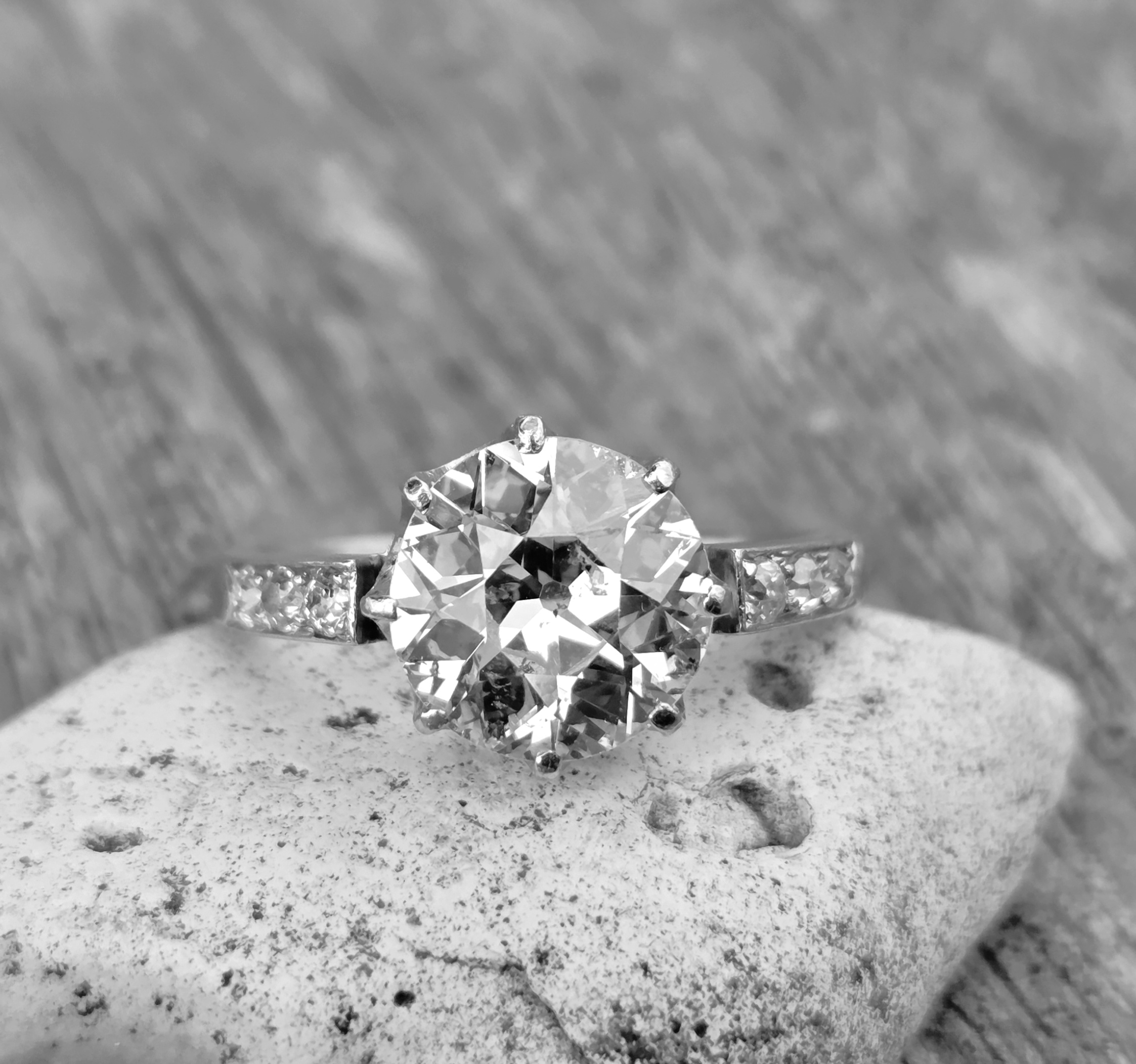 2.50ct Old European cut Diamond Solitaire - Image 11