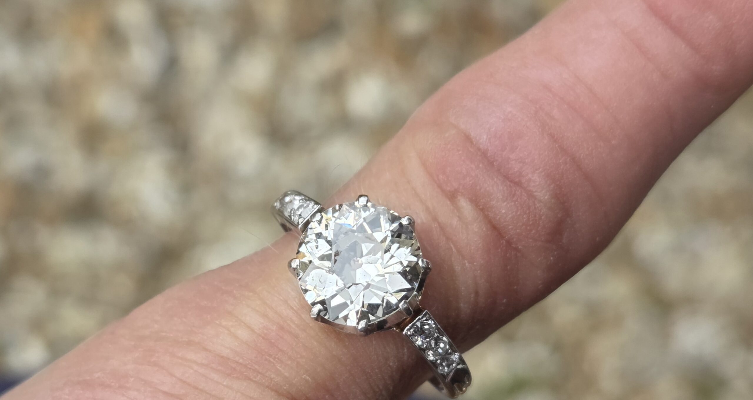 2.50ct Old European cut Diamond Solitaire - Image 8