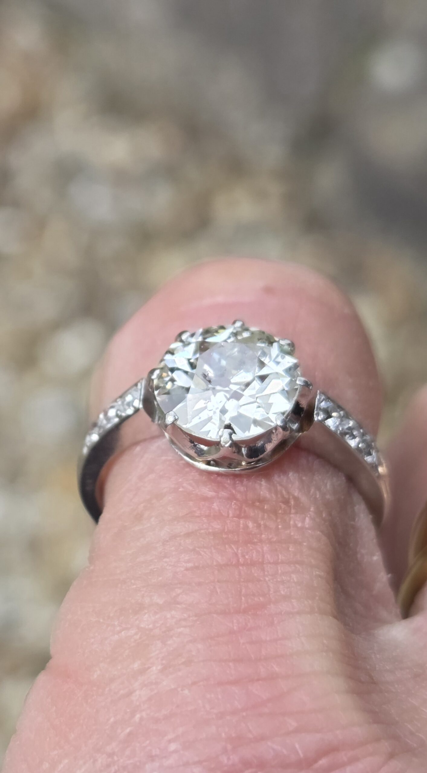 2.50ct Old European cut Diamond Solitaire - Image 7