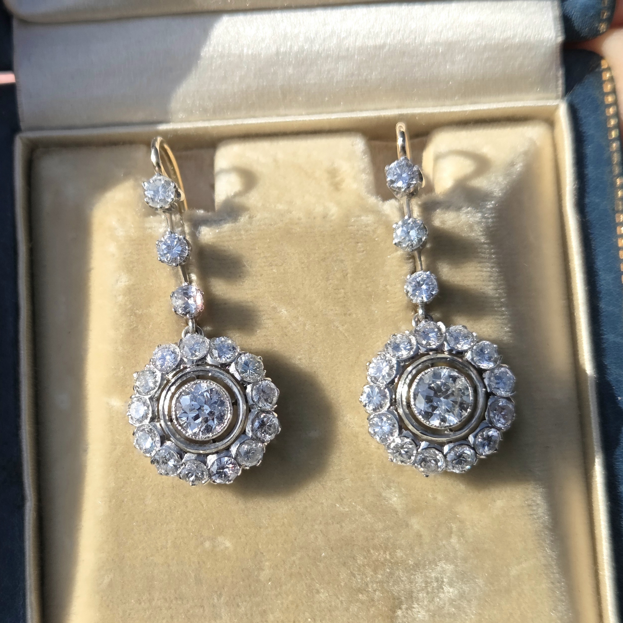 Fabulous! Old cut diamond earrings - Image 5