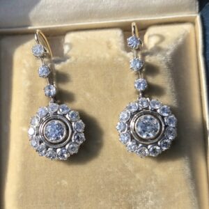 Fabulous! Old cut diamond earrings