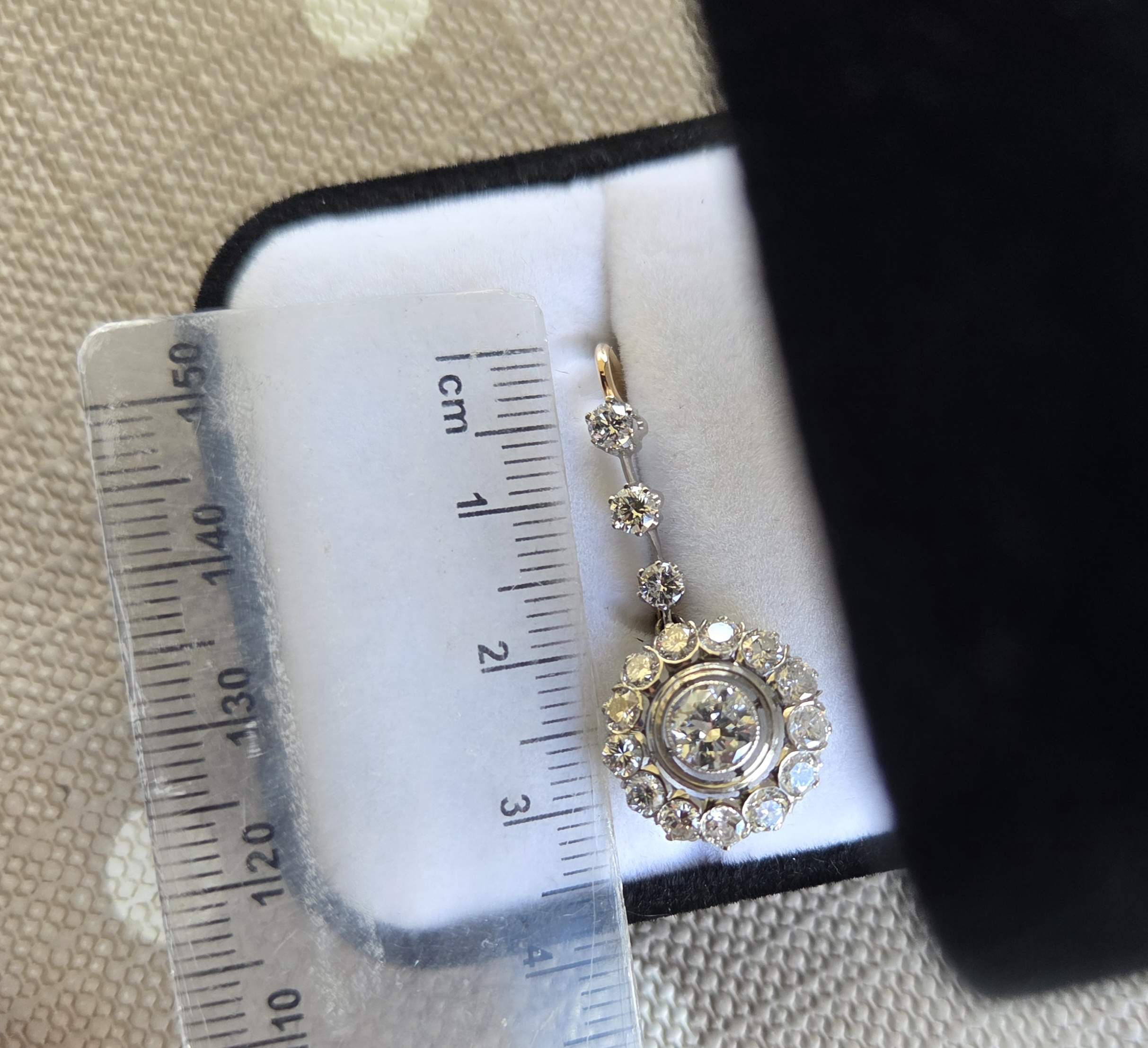 Fabulous! Old cut diamond earrings - Image 6