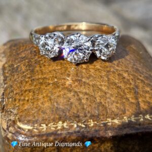Edwardian Old cut Diamond Trlogy ring