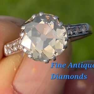 Unusual! Old Cut Diamond Solitaire.