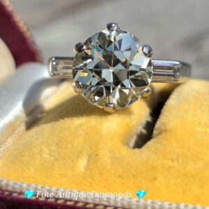 Exceptional 3.50ct Old European Cut Solitaire