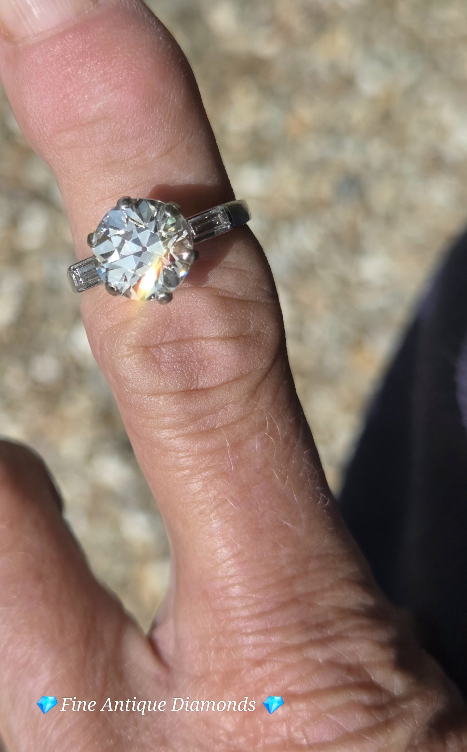 Wonderful 3.50ct Old European Cut diamond solitaire - Image 13