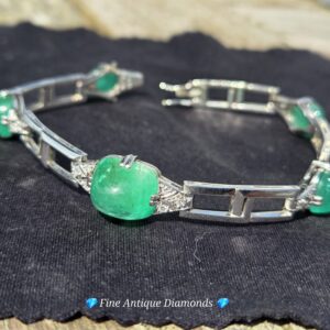 An Exceptional Emerald & Diaond Bracelet.