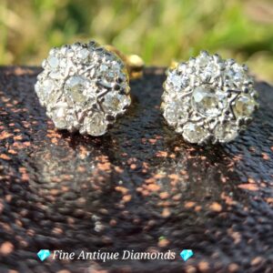 The perfect pair of Old Cut Diamond studs