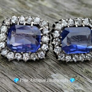 Imperial Russian Natural Sapphire earrings