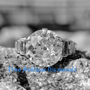 RESERVED. A Show stopper! Old cut Diamond solitaire!