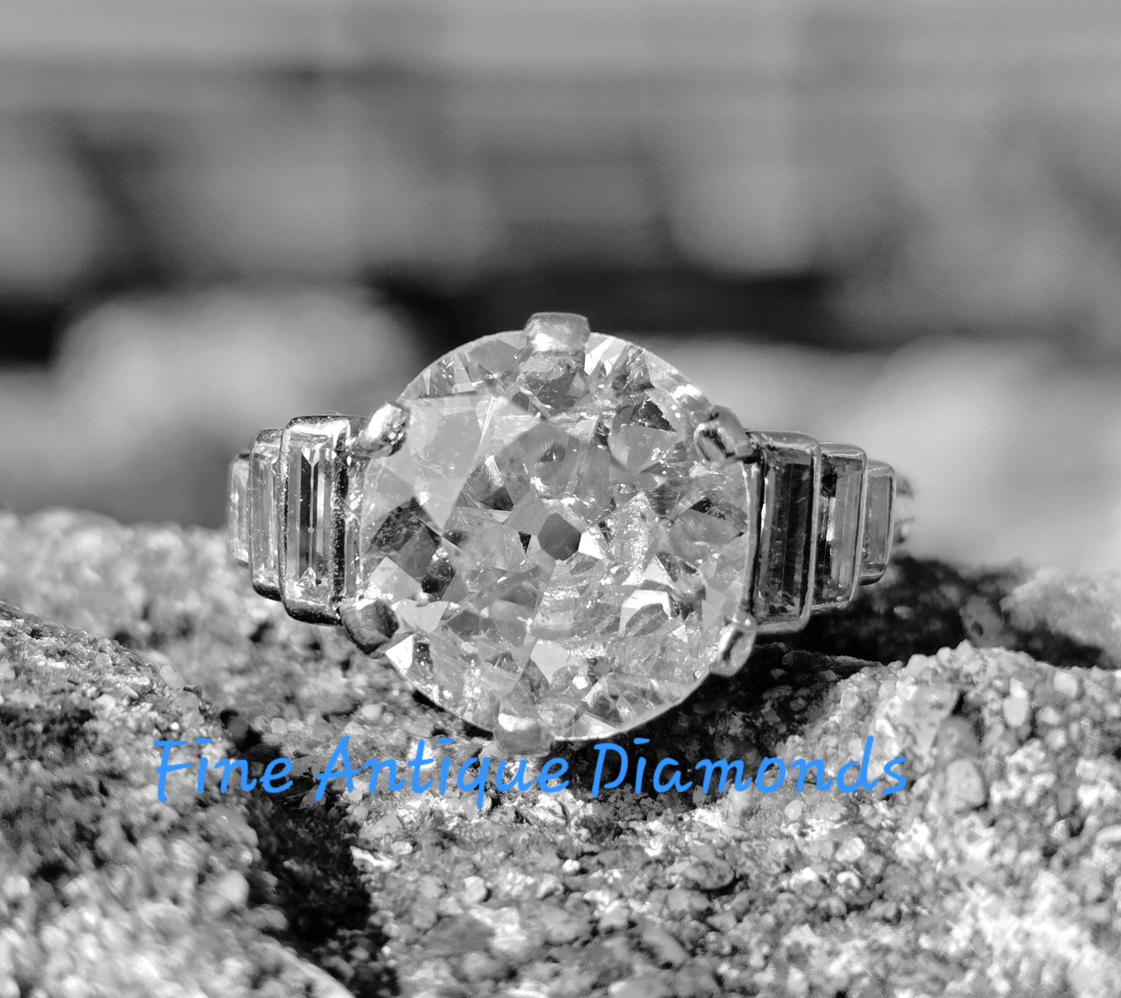 RESERVED. A Show stopper! Old cut Diamond solitaire!