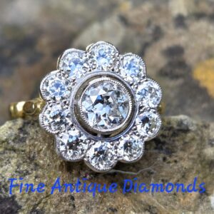 The most amazing Old Cut Diamond Cluster!