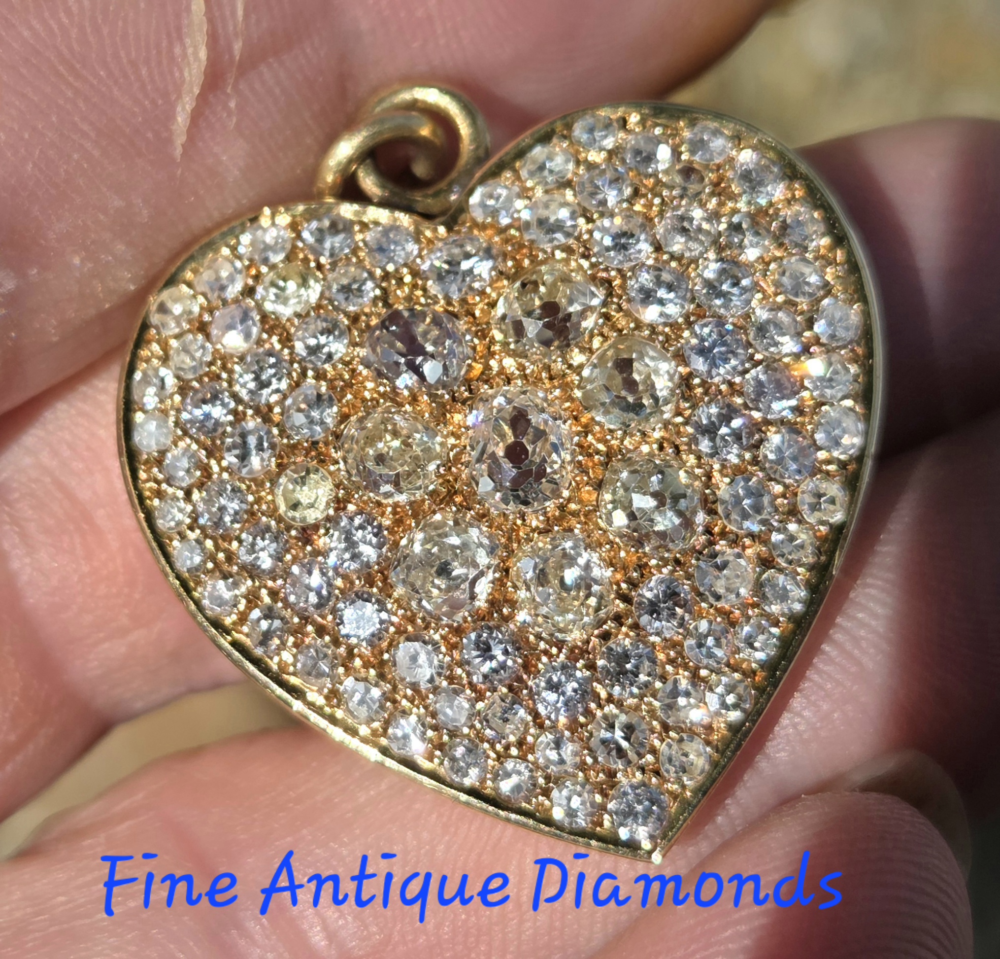 Incredible Old cut Diamond pendant