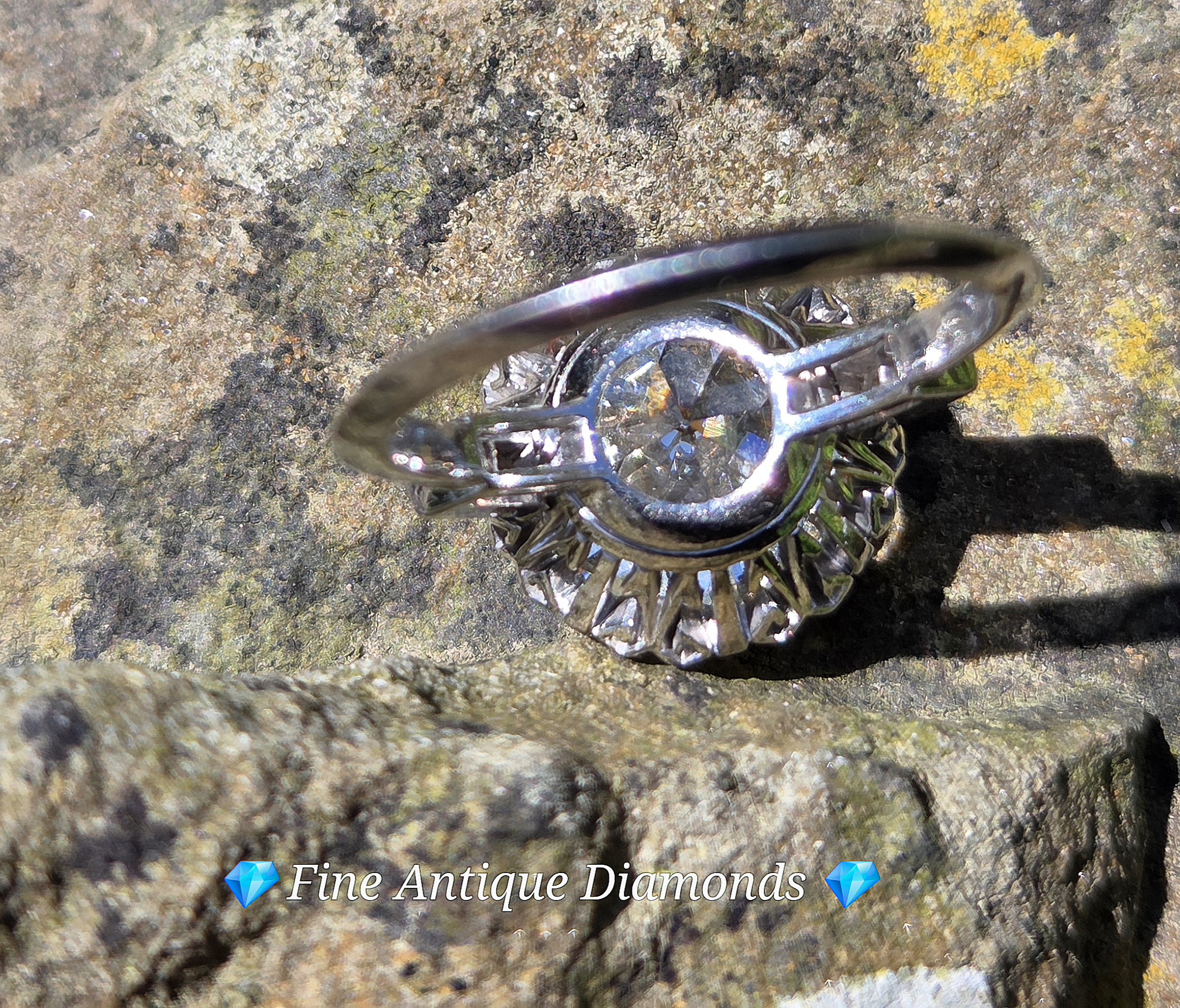Investment piece. 5ct plus Old Transitional cut Diamondsolitaire. - Image 12